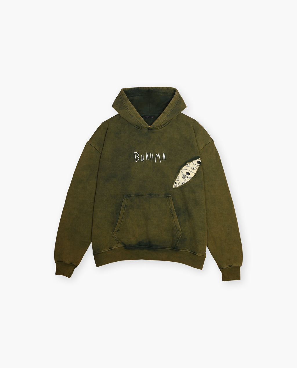 Cracked 320 GSM Washed Green Hoodie House Of Brahma cracked-320-gsm-washed-green-hoodie-house-of-brahma