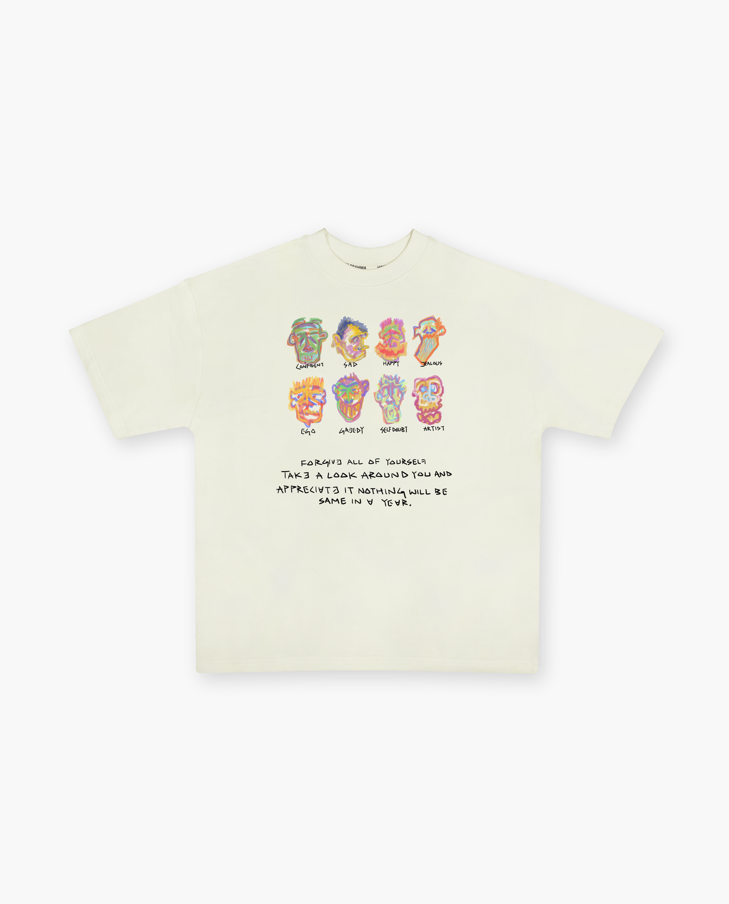 Emotions // Off-White Embroidered Box Fit Oversized T-shirt