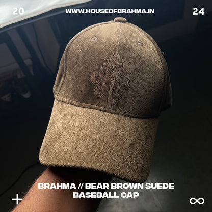 Brahma // Bear Brown Suede Baseball Cap