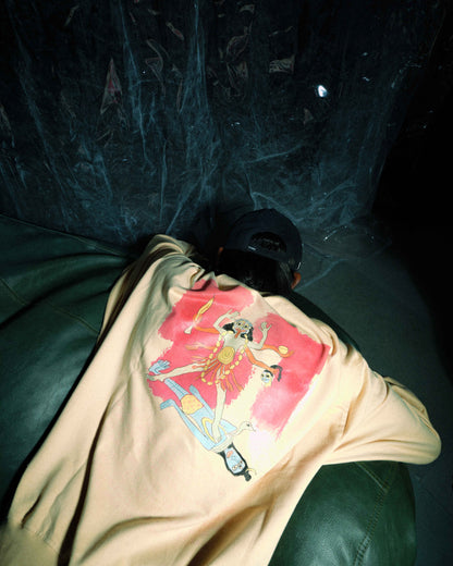 Kali // 300 GSM Pele Beige Oversized Sweatshirt