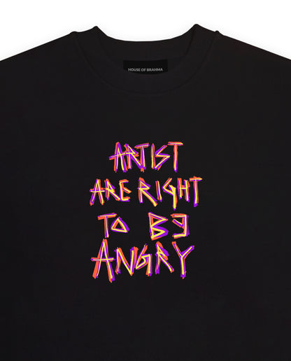 Agony // Black Oversized Unisex T-shirt