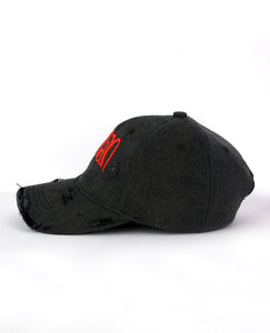 Riotman // Black Denim Baseball Cap
