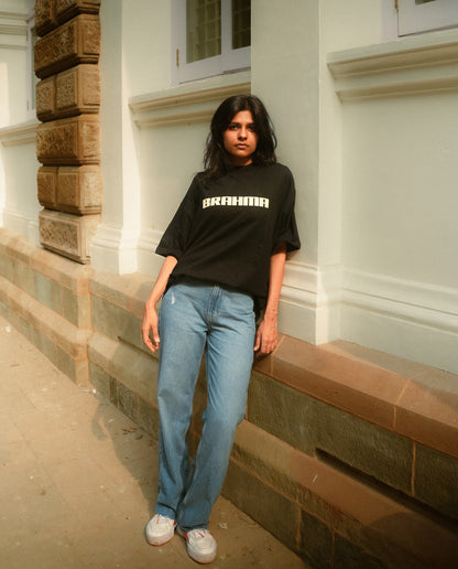 Ghor Kaliyug // Black Oversized Unisex T-shirt