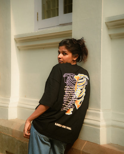 Ghor Kaliyug // Black Oversized Unisex T-shirt