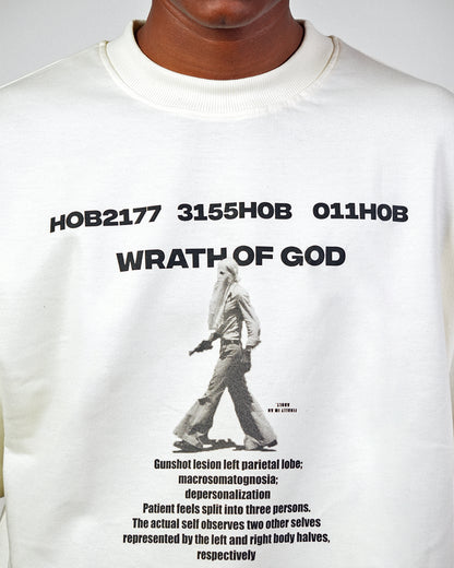 Wrath of God // Beige Oversized Unisex T-shirt