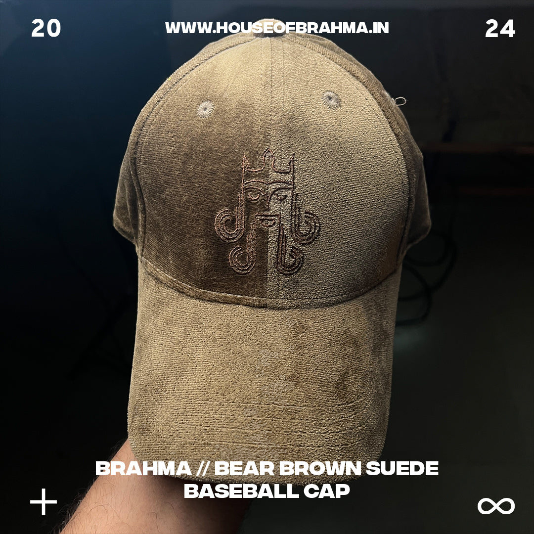 Brahma // Bear Brown Suede Baseball Cap