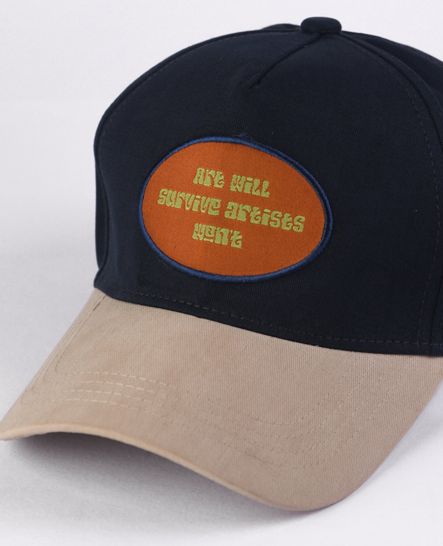 Survive // Navy Blue 5 Panel Baseball Cap