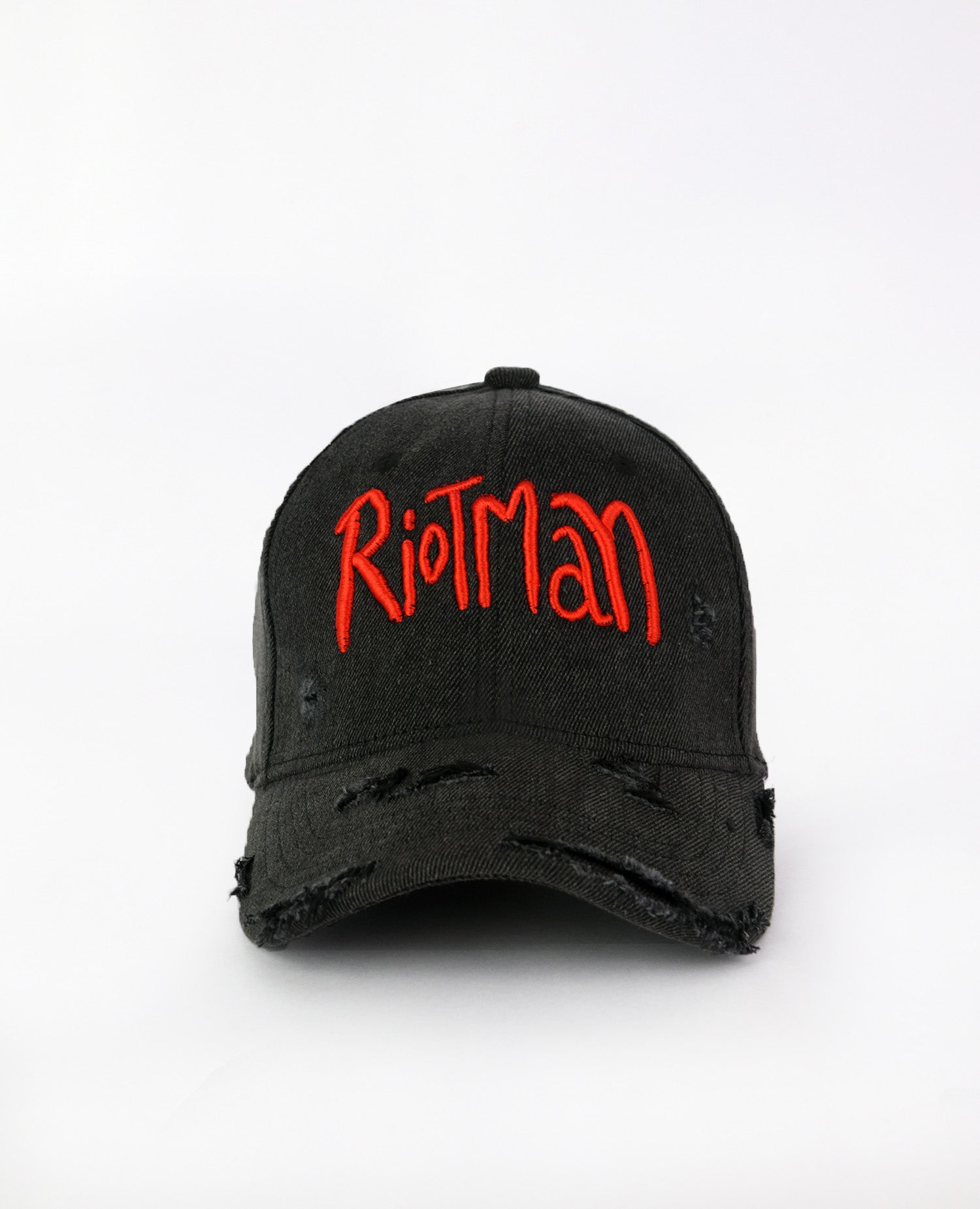 Riotman // Black Denim Baseball Cap