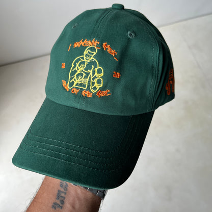 Hustler // Dark Green Dad Cap