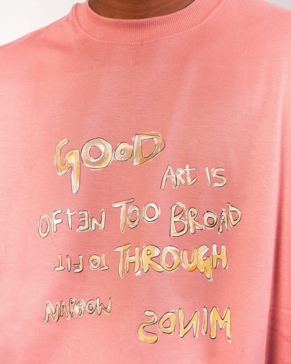 Eternity // Peach Oversized Unisex T-shirt