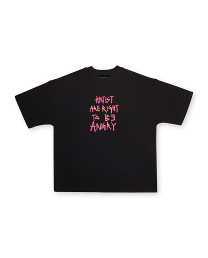 Agony // Black Oversized Unisex T-shirt