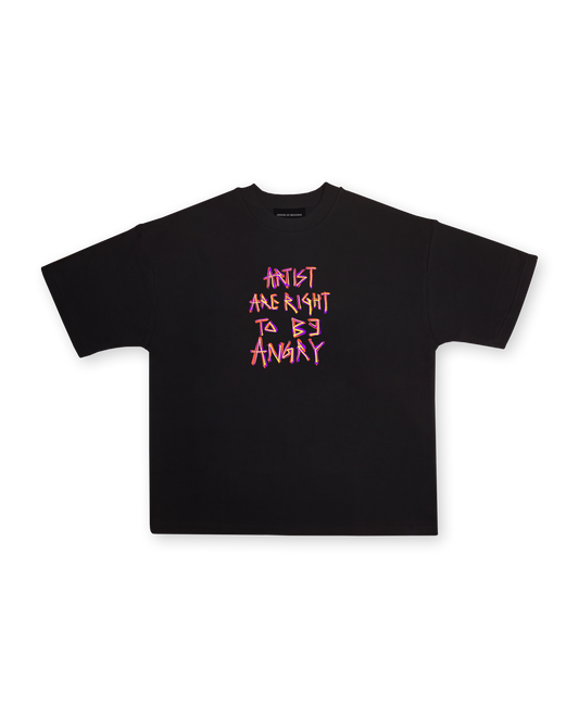 Agony // Black Oversized Unisex T-shirt