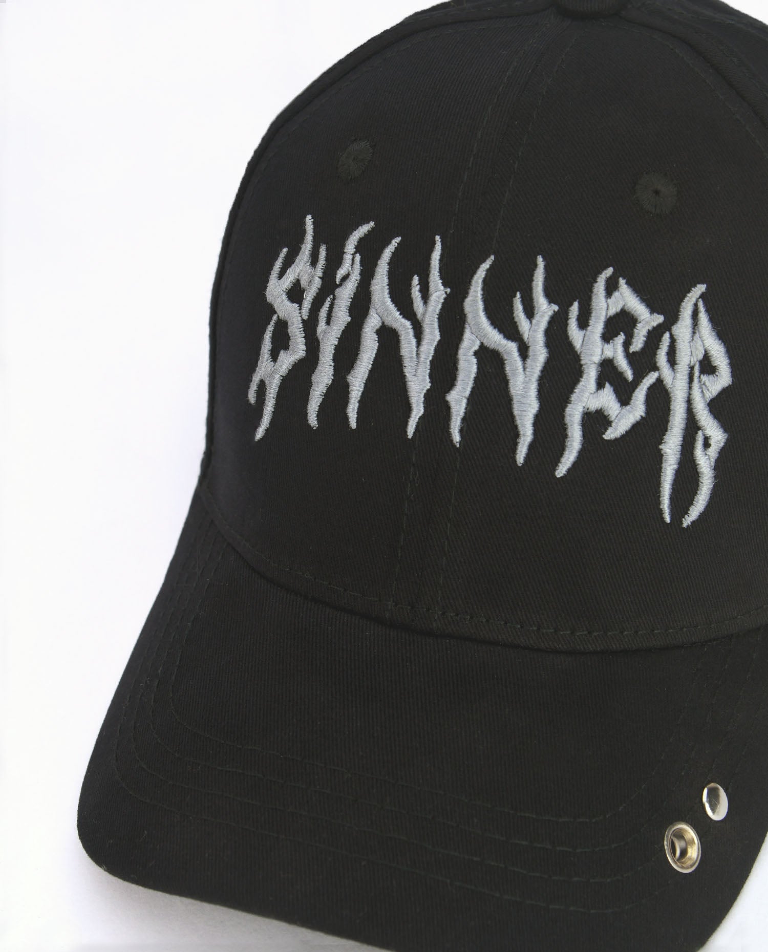 Sinner // Black Baseball Cap