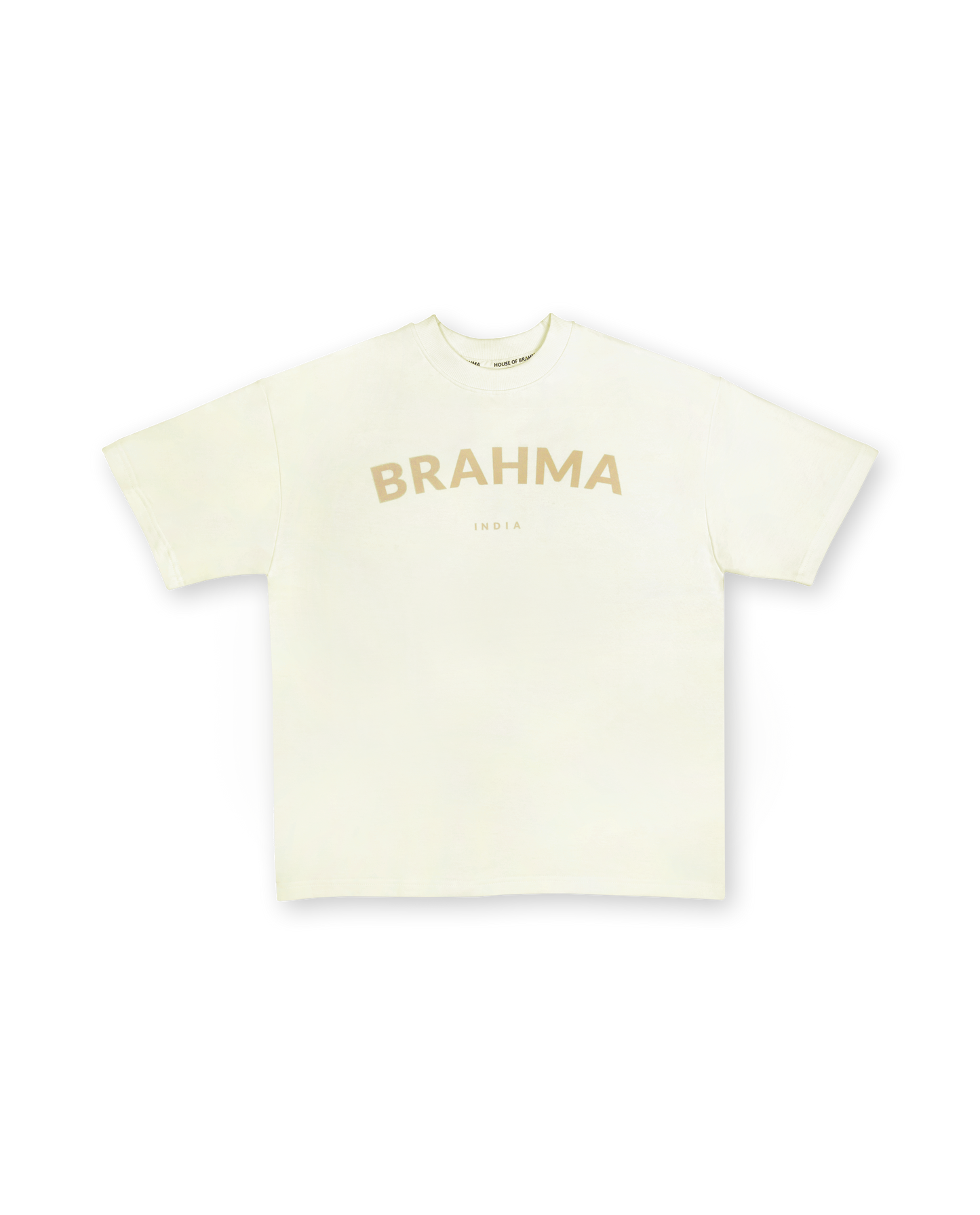 Brahma India // Beige Oversized Unisex T-shirt