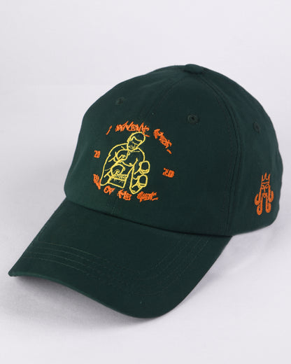 Hustler // Dark Green Dad Cap