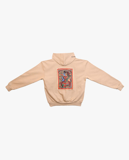 THE DIVINE BALANCE - MITHILA ART - OVERSIZED UNISEX HOODIE