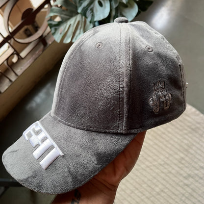 Brahma // Elephant Grey Suede Baseball Cap